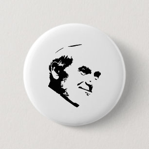 Pope John Paul II Face White 6 Cm Round Badge