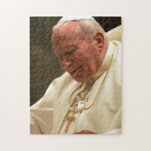 Pope John Paul II Portrait Jigsaw Puzzle