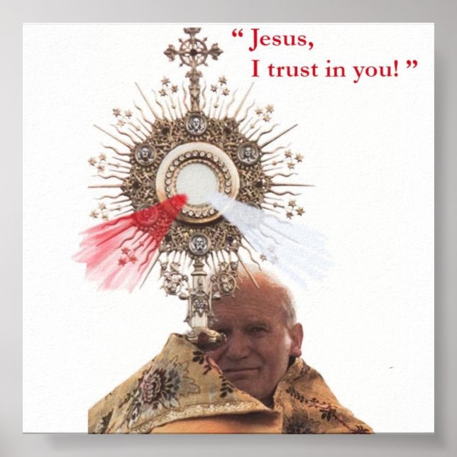 Pope John Paul II print (Front)
