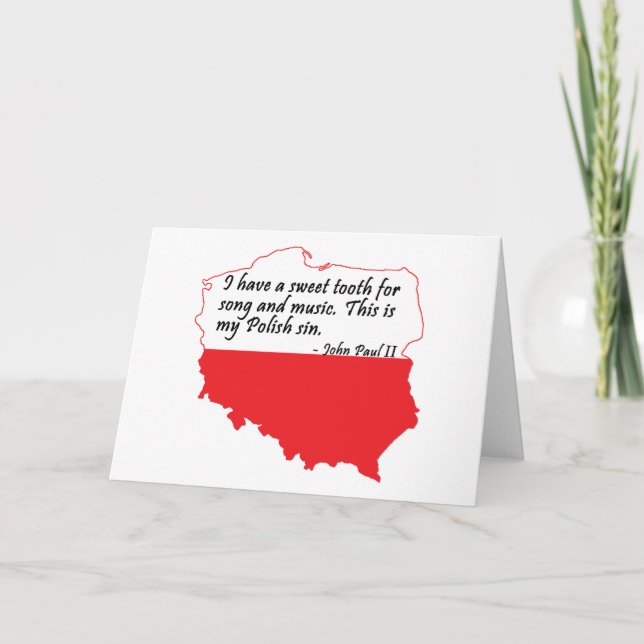 Pope John Paul II Quote Card (Front)