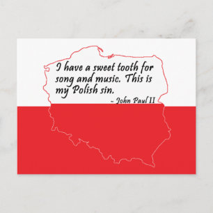 Pope John Paul II Quote Postcard