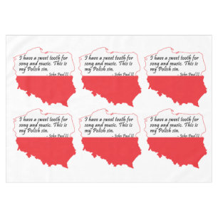 Pope John Paul II Quote Tablecloth