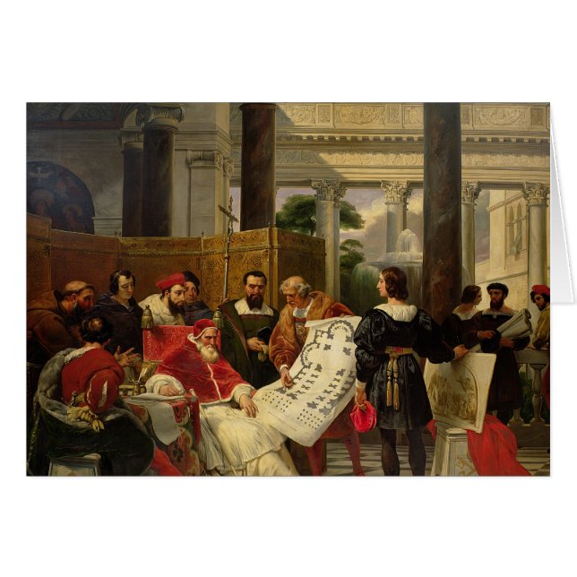 Pope Julius II ordering Bramante (Front Horizontal)