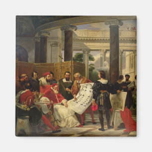 Pope Julius II ordering Bramante Magnet