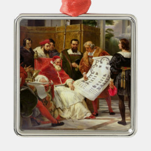 Pope Julius II ordering Bramante Metal Tree Decoration