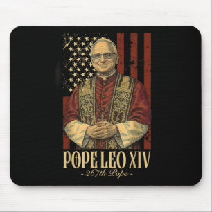 Pope Leo And America Us Pope Leo Xiv Mouse Pad