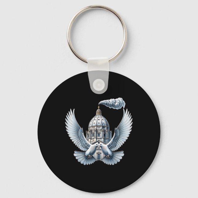 Pope Leo Doves Pope Leo  Key Ring (Front)