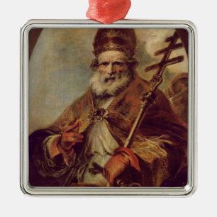 Pope Leo I Metal Tree Decoration