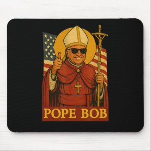 Pope Leo Pope Bob First American Pope Vintage Papa Mouse Pad