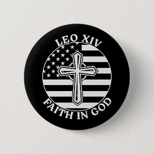 Pope Leo the 16th Leo XIV 6 Cm Round Badge
