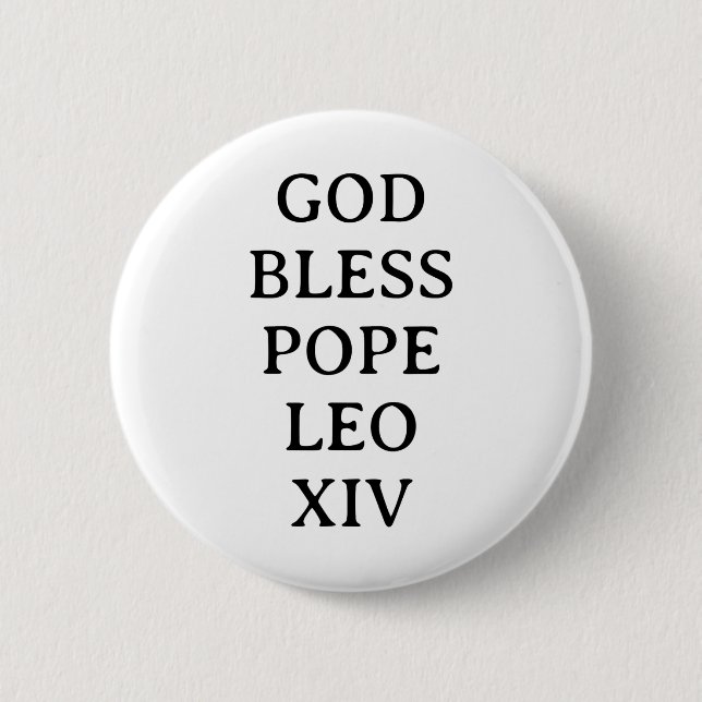 Pope Leo Xiv 3  6 Cm Round Badge (Front)