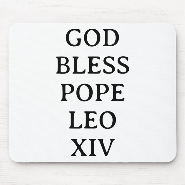 Pope Leo Xiv 3  Mouse Pad (Front)