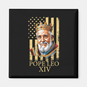 Pope Leo Xiv, American Flag 2025 Vatican Leo Xiv E Magnet
