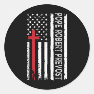 Pope Leo Xiv Catholic Church Christian Faith Pope Classic Round Sticker