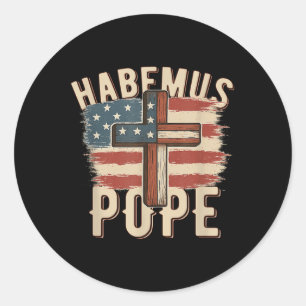 Pope Leo Xiv Catholic Church Christian Faith Pope Classic Round Sticker