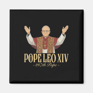 Pope Leo Xiv Catholic Church God Bless Magnet