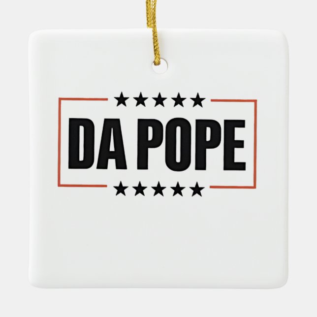  Pope Leo XIV Christian Church Da Pope  Ceramic Ornament (Front)