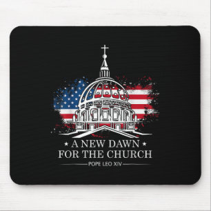 Pope Leo Xiv Christian Freedom Art Mouse Pad