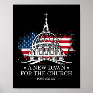 Pope Leo Xiv Christian Freedom Art Poster