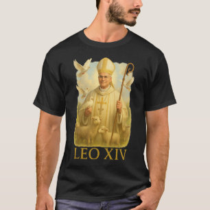 Pope Leo Xiv Doves - Christian Catholic Faith Insp T-Shirt