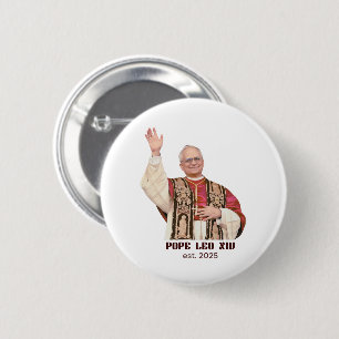 Pope Leo XIV Est 2025 Commemorative 6 Cm Round Badge