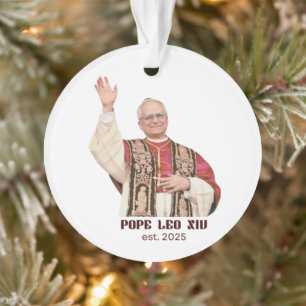 Pope Leo XIV Est 2025 Commemorative Ornament