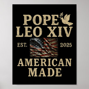 Pope Leo Xiv Funny Make Vatican Great Again Americ Poster