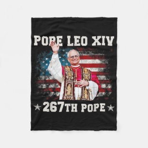 Pope Leo Xiv - God Bless Pope Leo Xiv 267th Pope Fleece Blanket