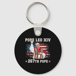 Pope Leo Xiv - God Bless Pope Leo Xiv 267th Pope Key Ring