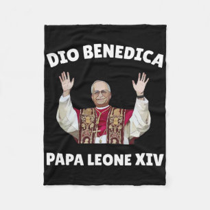 Pope Leo Xiv - God Bless Pope Leo Xiv  Fleece Blanket