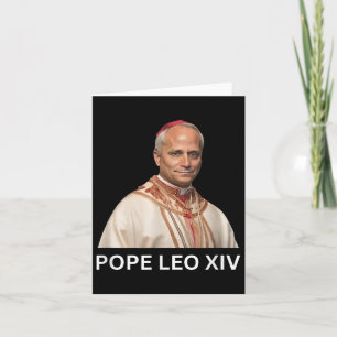 Pope Leo Xiv , God Bless Pope Leo Xiv Tee Card