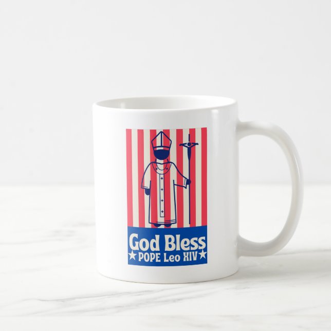 Pope Leo XIV, Historic First American Pope Coffee Mug (Right)