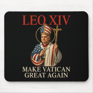 Pope Leo Xiv Make Vatican Great Again Catholic Chu Mouse Pad