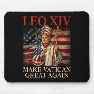 Pope Leo Xiv Make Vatican Great Again Catholic Chu Mouse Pad