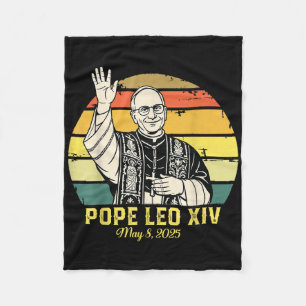 Pope Leo Xiv May 8 2025 Sunset Fleece Blanket