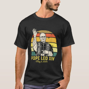 Pope Leo Xiv May 8 2025 Sunset T-Shirt