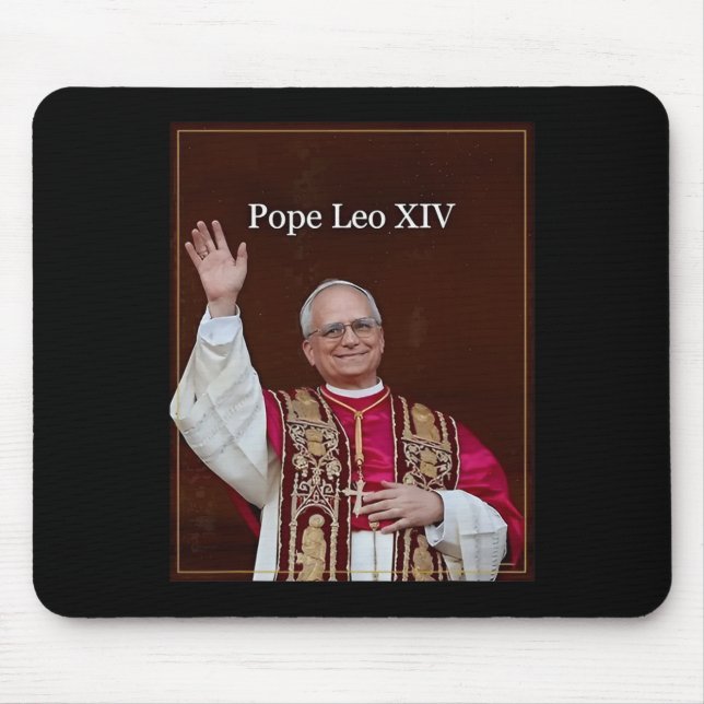 Pope Leo Xiv  Mouse Pad (Front)