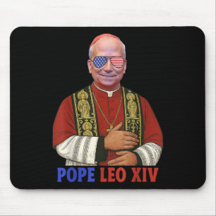 Pope Leo Xiv New American Pope 2025 Funny Mouse Pad