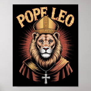 Pope Leo Xiv New American Pope Us Poster