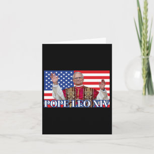 Pope Leo Xiv New Pope First American Pope Flag Pro Card