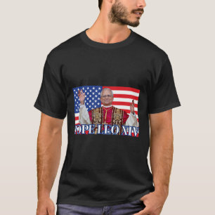 Pope Leo Xiv New Pope First American Pope Flag Pro T-Shirt