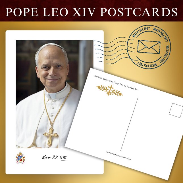 Pope Leo XIV Papal Portrait Postcard (Creator Uploaded)
