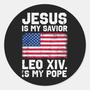 Pope Leo Xiv. - Pope Leo Classic Round Sticker