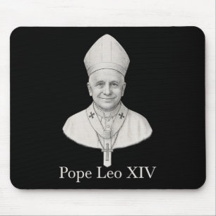 Pope Leo Xiv Portrait Mouse Pad