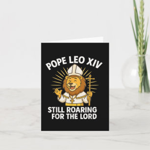 Pope Leo Xiv Roaring Lion For The Lord Kid Boys Gi Card