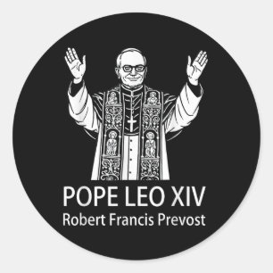Pope Leo Xiv Robert Francis Prevost  Classic Round Sticker