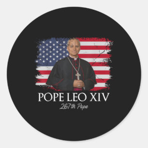 Pope Leo Xiv Robert Francis Prevost First American Classic Round Sticker