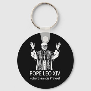 Pope Leo Xiv Robert Francis Prevost  Key Ring