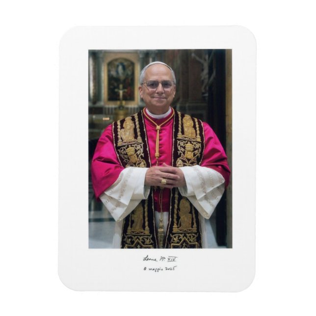 Pope Leo XIV Robert Francis Prevost Magnet (Vertical)