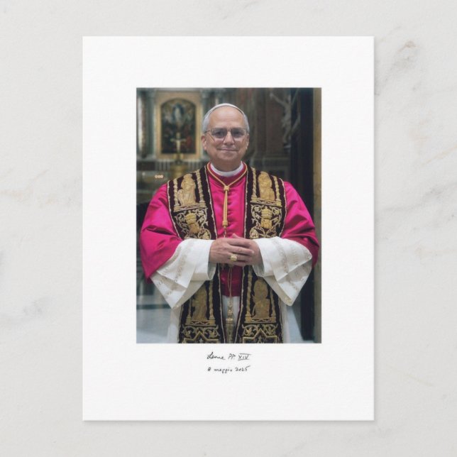 Pope Leo XIV Robert Francis Prevost Postcard (Front)